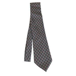 Woodward 100%‎ Silk Tie Blue Red Cream Pattern All